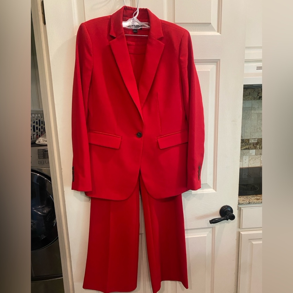 Ann Taylor Red Pantsuit